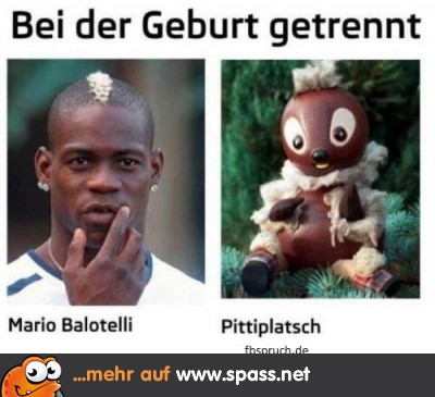 Balotelli und Pittiplatsch bei der Geburt getrennt
