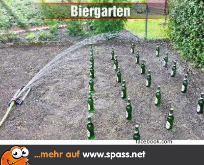 lustiger Biergarten