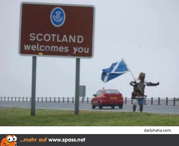 Willkommen in Schottland Lustige Bilder auf