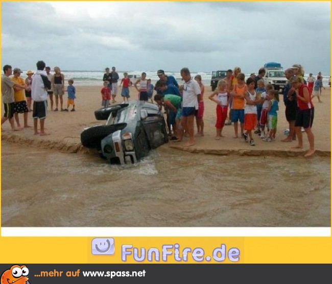 Gestrandetes Auto