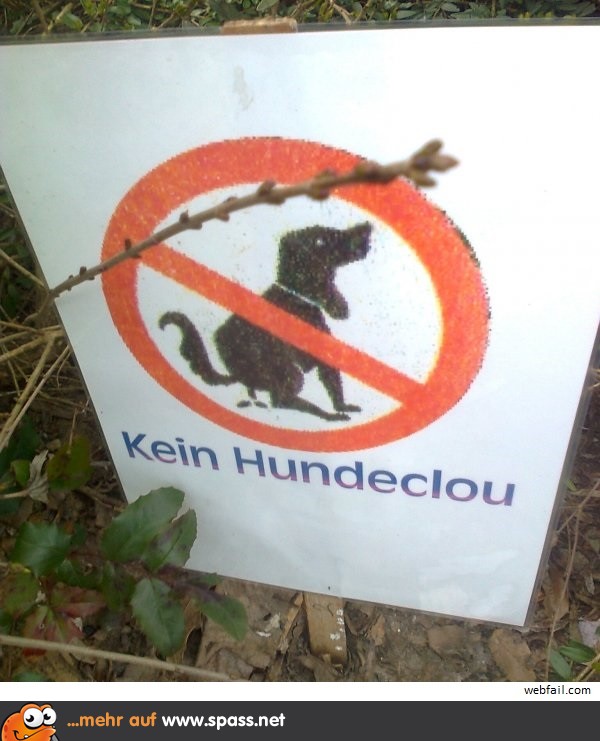Kein Hundeklo