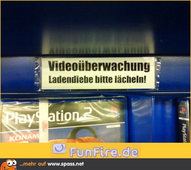 Ladendiebe laecheln
