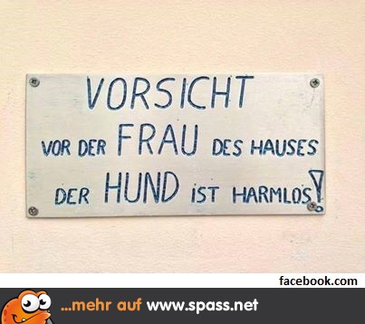 Bissiges Frauchen!