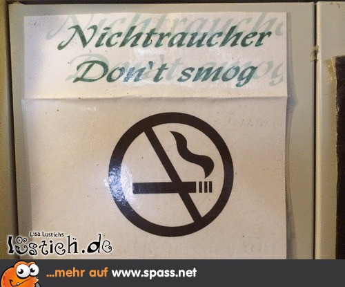 Don't smog!
