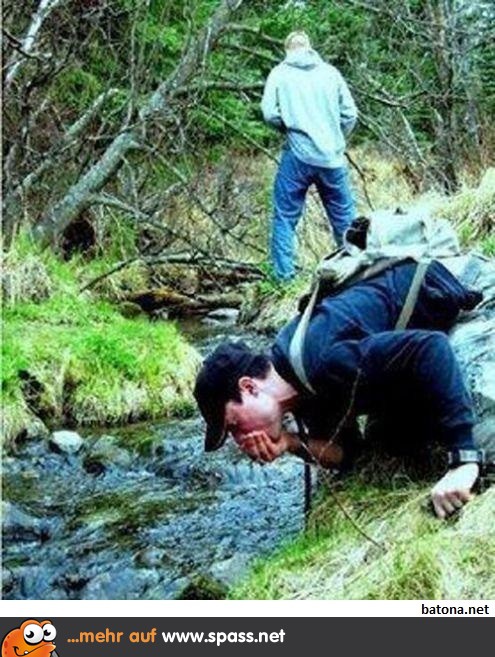 Lecker...frisches Wasser!