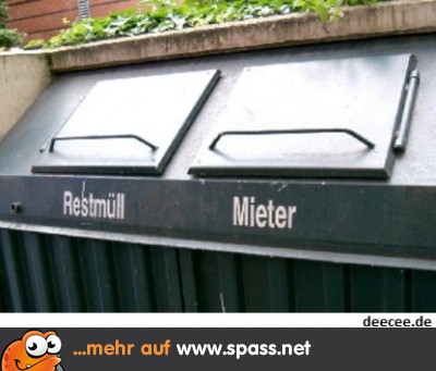 Mieter hier rein! Lustige Bilder auf