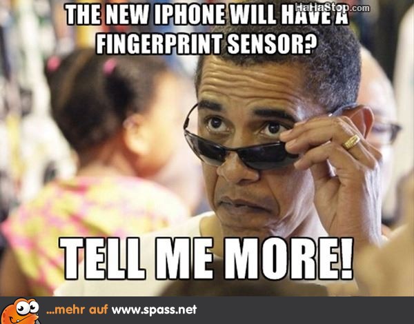 iPhone mit Fingerabdrucksensor? Erzähl mir mehr...