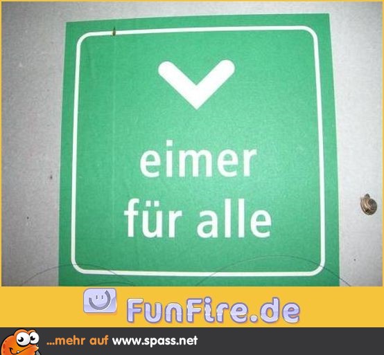 Eimer für alle! Lustige Bilder auf