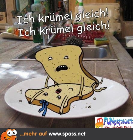 Zwei Brote… krümeln Lustige Bilder auf