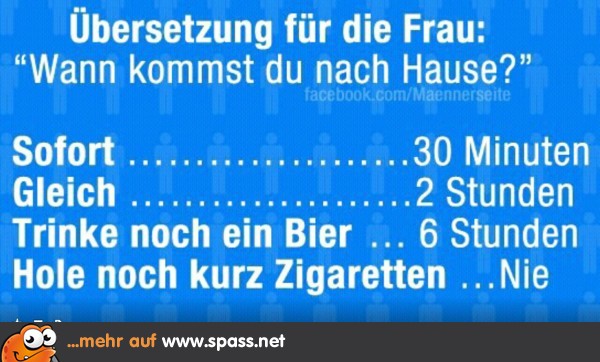 Wann Kommst Du Nach Hause Lustige Bilder Auf Spass Net