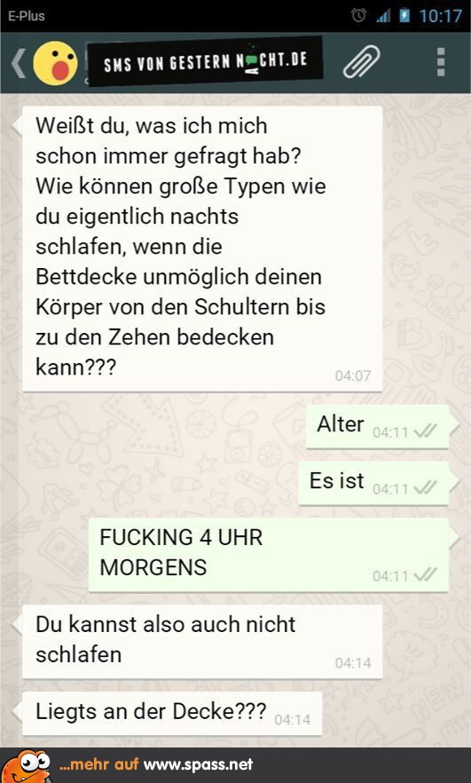 Kannst Du auch nicht schlafen? Lustige Bilder auf