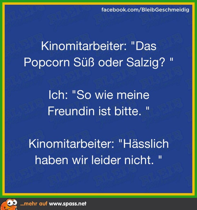 Süß oder salzig? Lustige Bilder auf