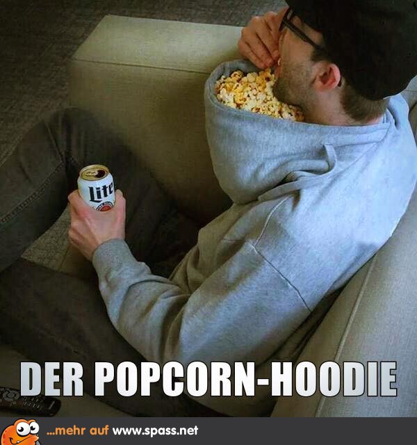Popcorn Hoodie Lustige Bilder auf