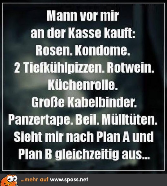 Plan A und B Lustige Bilder auf