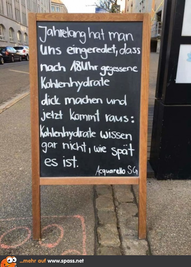 Kohlenhydrate Lustige Bilder auf