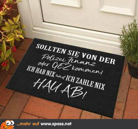 Fussmatte Lustige Bilder auf