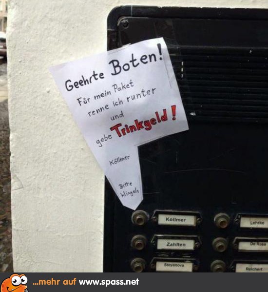 Trinkgeld Lustige Bilder auf
