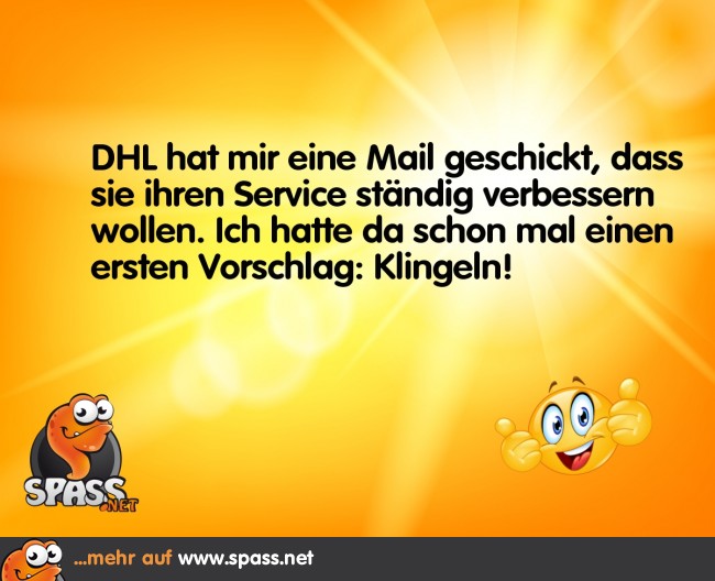 DHLService Lustige Bilder auf