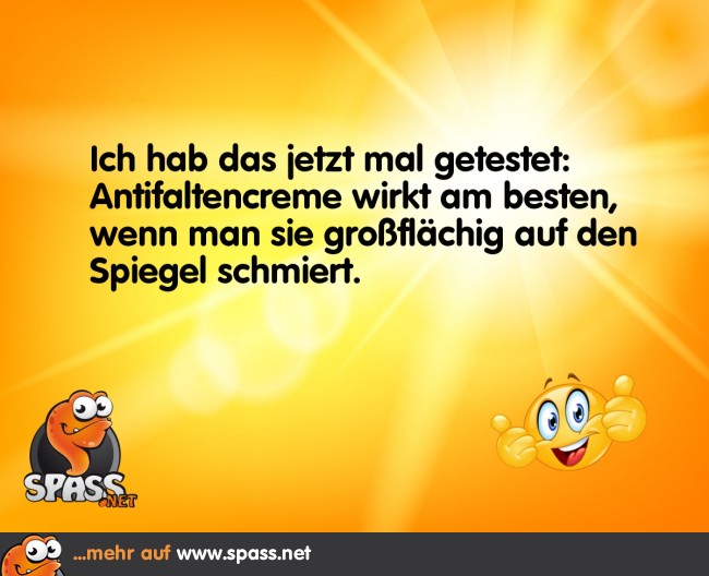 Antifaltencreme Lustige Bilder auf