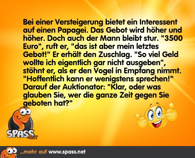 Versteigerung Lustige Bilder auf