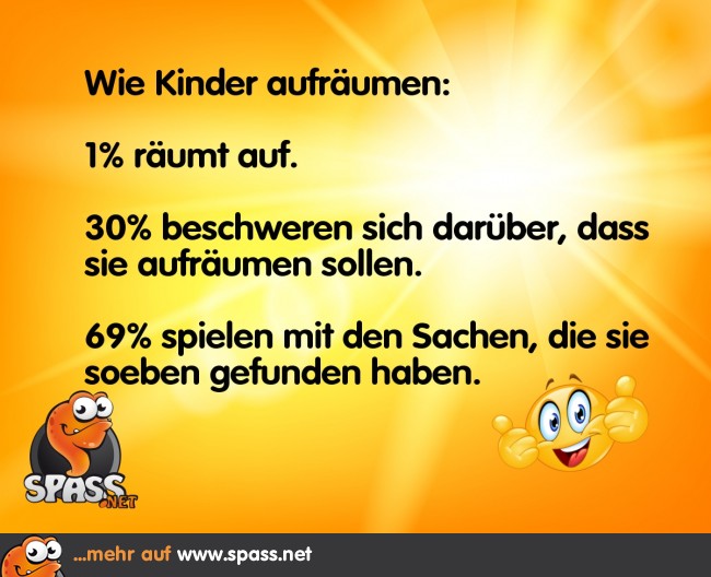 Wenn Kinder aufräumen Lustige Bilder auf