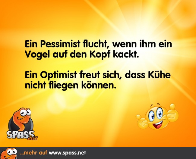 Bist Du Optimist Oder Pessimist