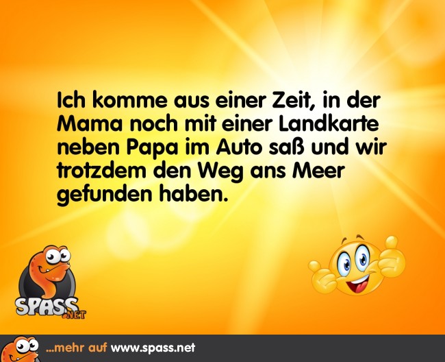 Die VorNaviZeit Lustige Bilder auf