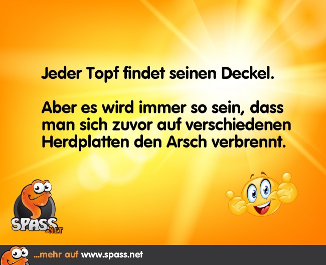 Jeder Topf findet seinen Deckel Lustige Bilder auf