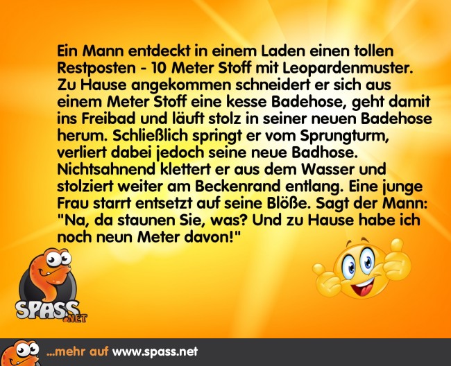 Die kesse Badehose Lustige Bilder auf