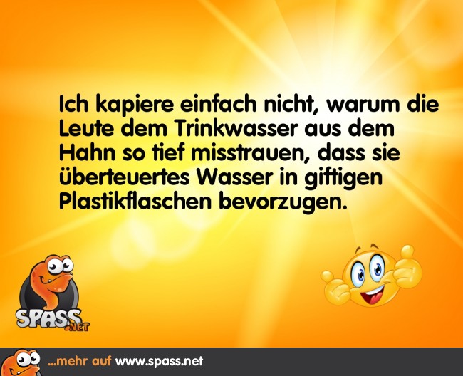 Trinkwasser Lustige Bilder auf