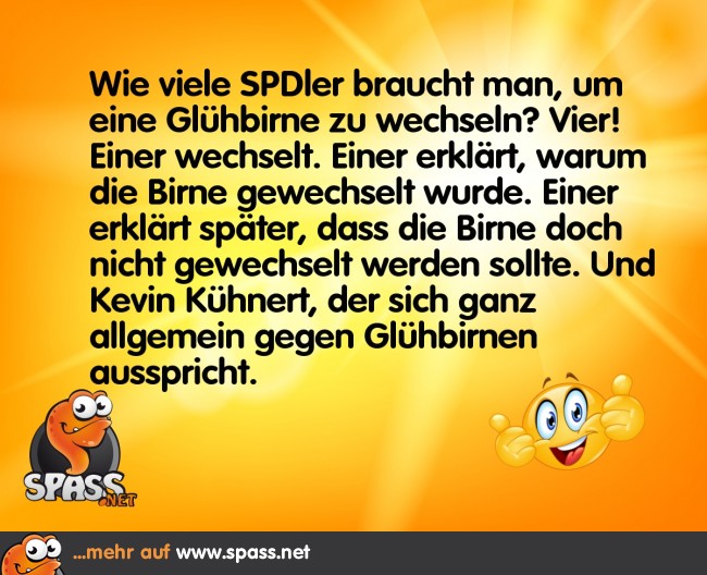 Glühbirnenwechsel bei der SPD Lustige Bilder auf