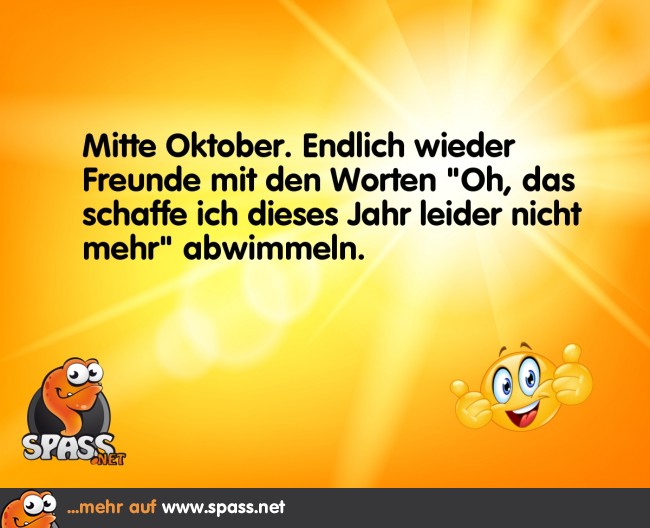 Mitte Oktober Lustige Bilder auf