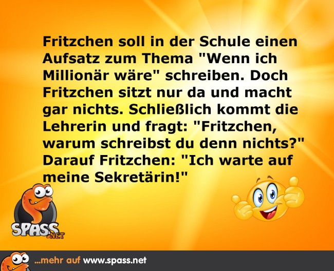 Wenn ich einmal reich wär… Lustige Bilder auf