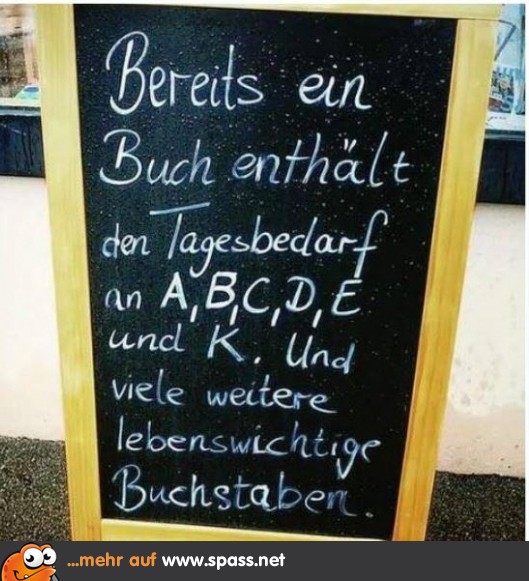 Lebenswichtige Buchstaben Lustige Bilder auf