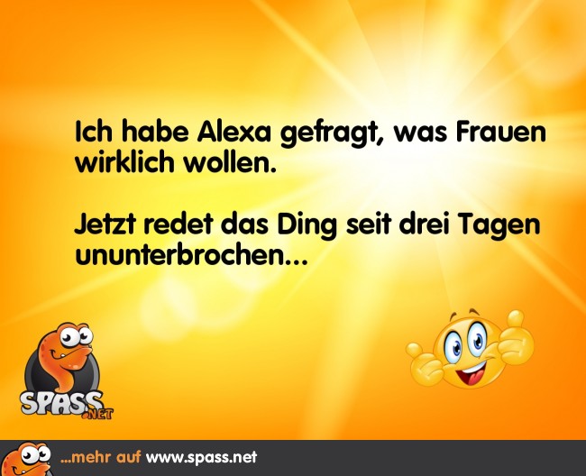 Alexa gibt Auskunft Lustige Bilder auf