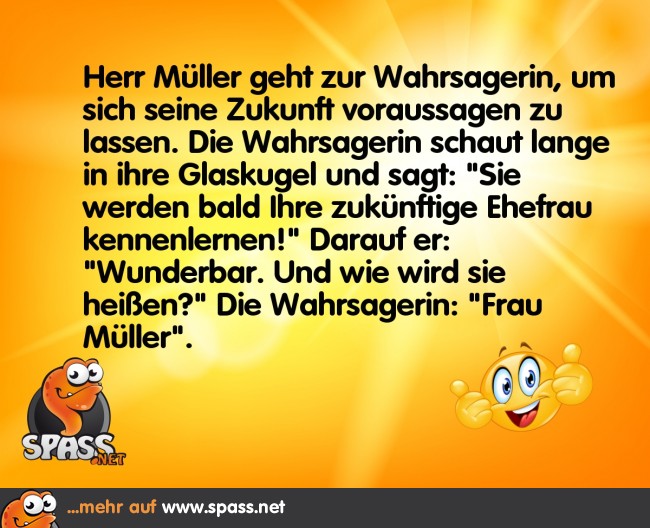 Bei der Wahrsagerin Lustige Bilder auf