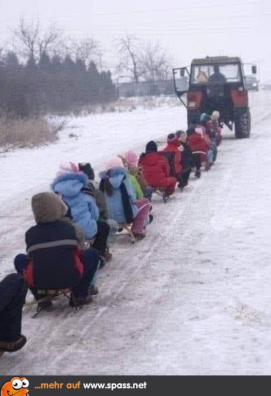 Schlittenfahrt Lustige Bilder auf