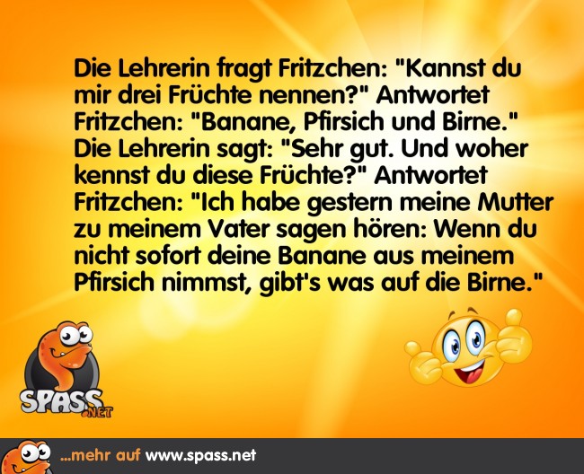 3 Früchte Lustige Bilder auf