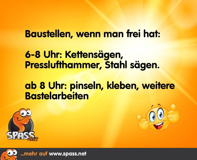 Baustellenlärm Lustige Bilder auf
