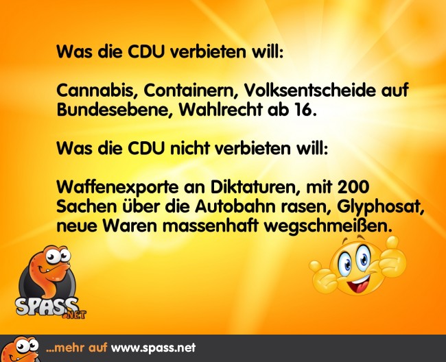 Das CDUProgramm Lustige Bilder auf
