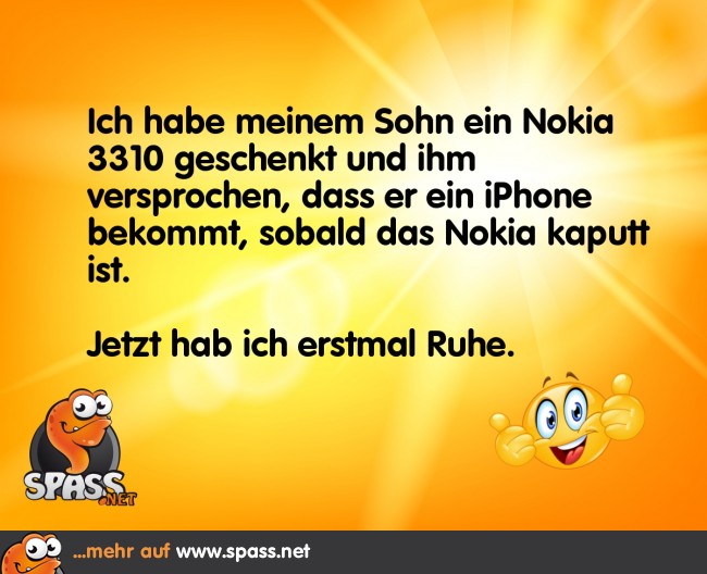 Nokia vs. iPhone Lustige Bilder auf