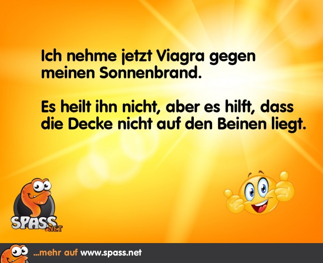 Viagra bei Sonnenbrand Lustige Bilder auf