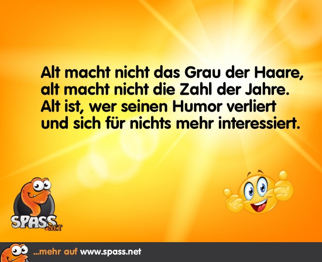 Alt ist… Lustige Bilder auf