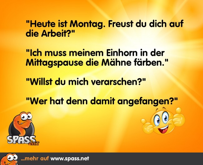 Arbeit am Montag Lustige Bilder auf