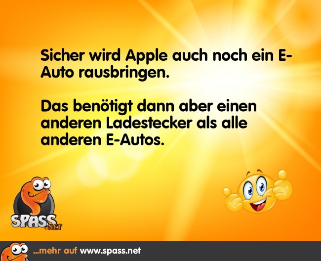 Das Apple EAuto Lustige Bilder auf