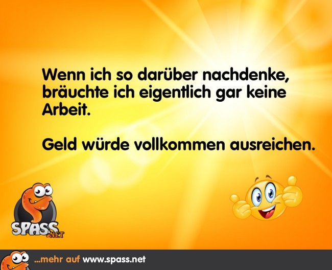 Geld allein macht glücklich! Lustige Bilder auf