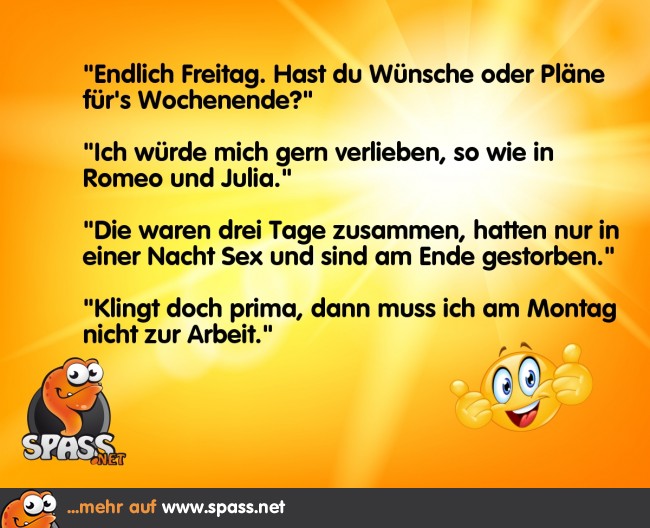 Pläne für’s Wochenende Lustige Bilder auf