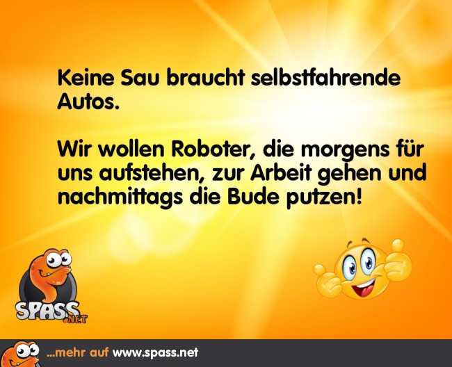 Roboter statt Autos Lustige Bilder auf