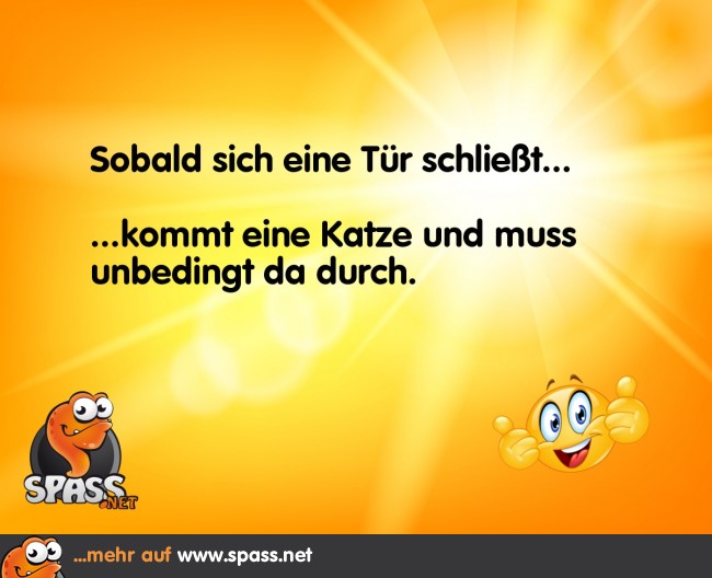 Wenn sich eine Tür schließt… Lustige Bilder auf