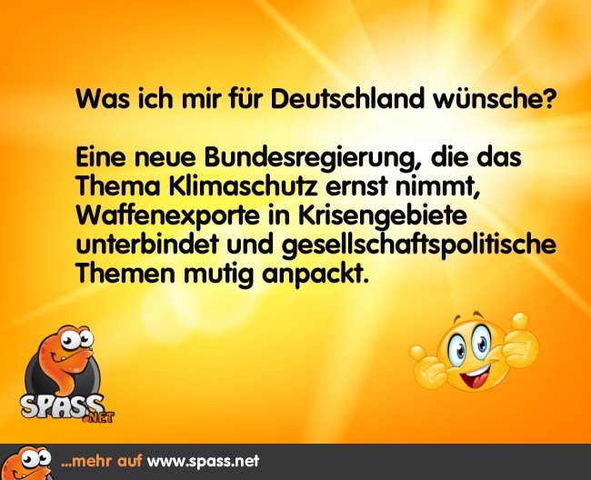 Wünsche für Deutschland Lustige Bilder auf
